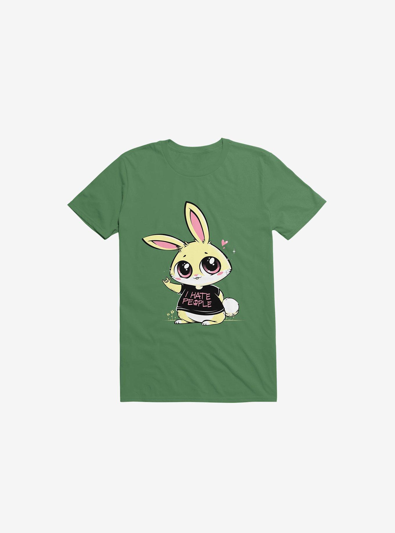 I Hate People Bunny Kelly Green T-Shirt, KELLY GREEN, hi-res