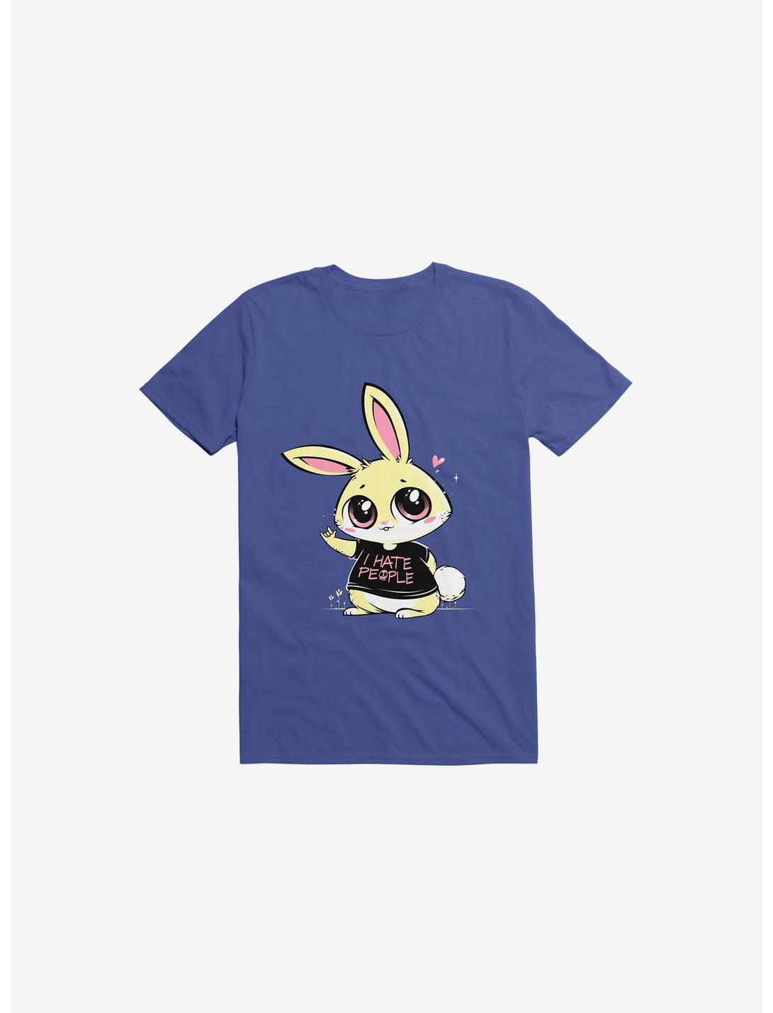 I Hate People Bunny Royal Blue T-Shirt, ROYAL, hi-res