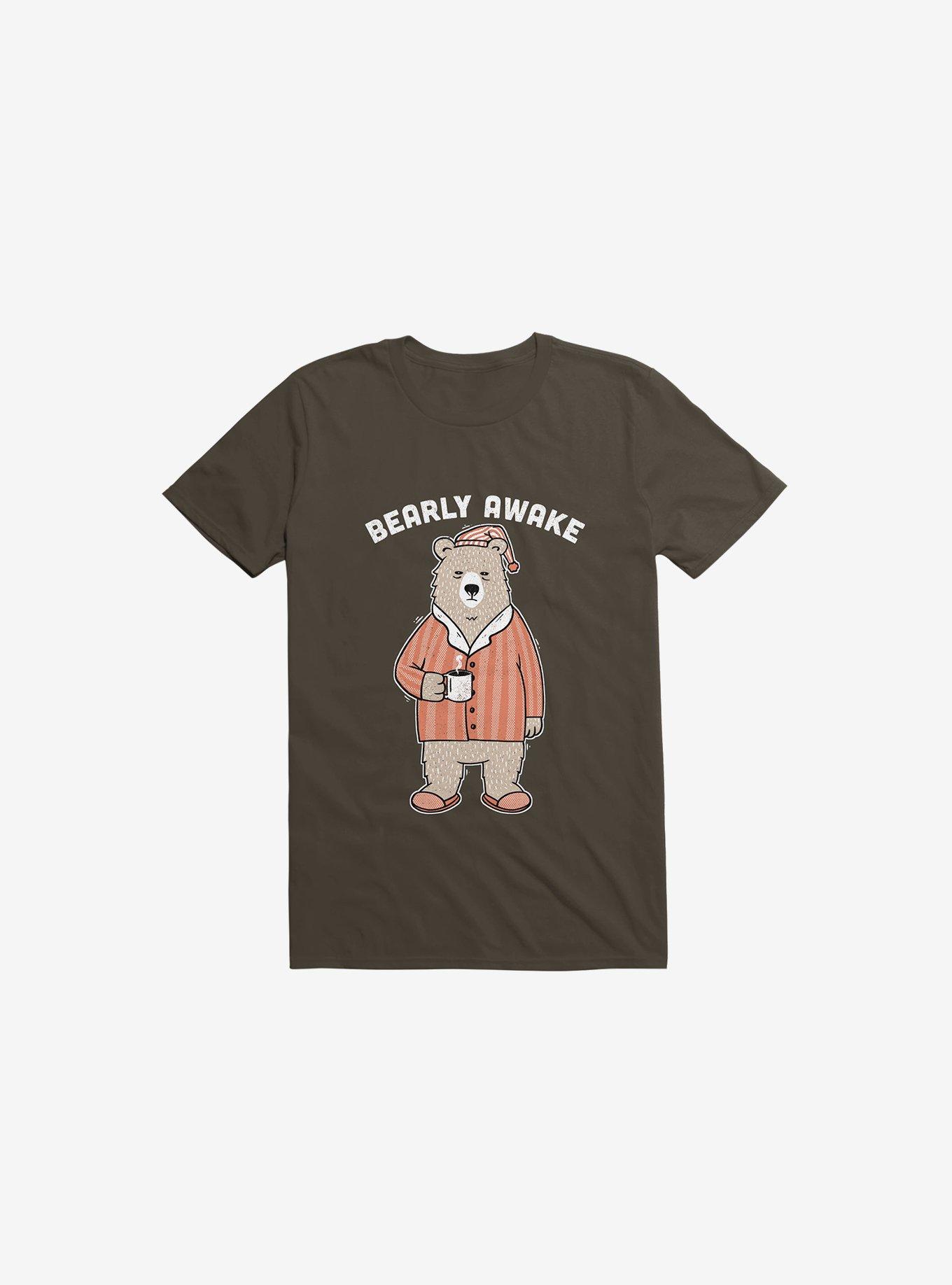 Bearly Awake Brown T-Shirt, BROWN, hi-res