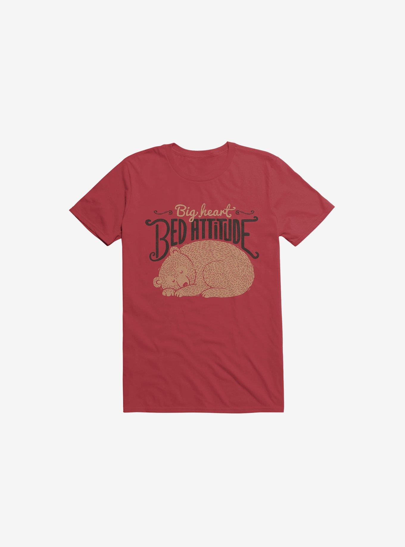 Big Heart Bed Attitude Red T-Shirt, , hi-res