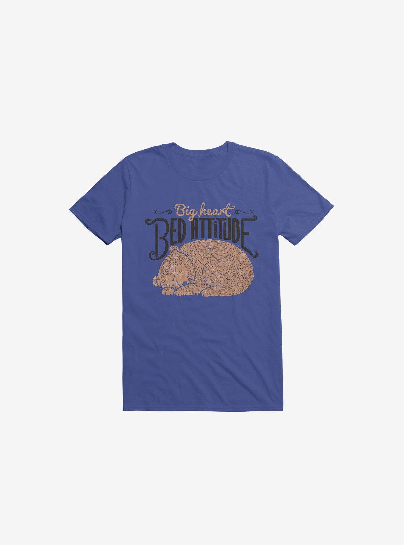 Big Heart Bed Attitude Royal Blue T-Shirt, , hi-res