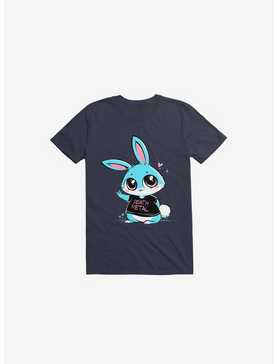Death Metal Bunny Navy Blue T-Shirt, , hi-res