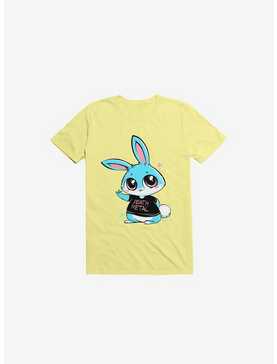 Death Metal Bunny Corn Silk Yellow T-Shirt, , hi-res