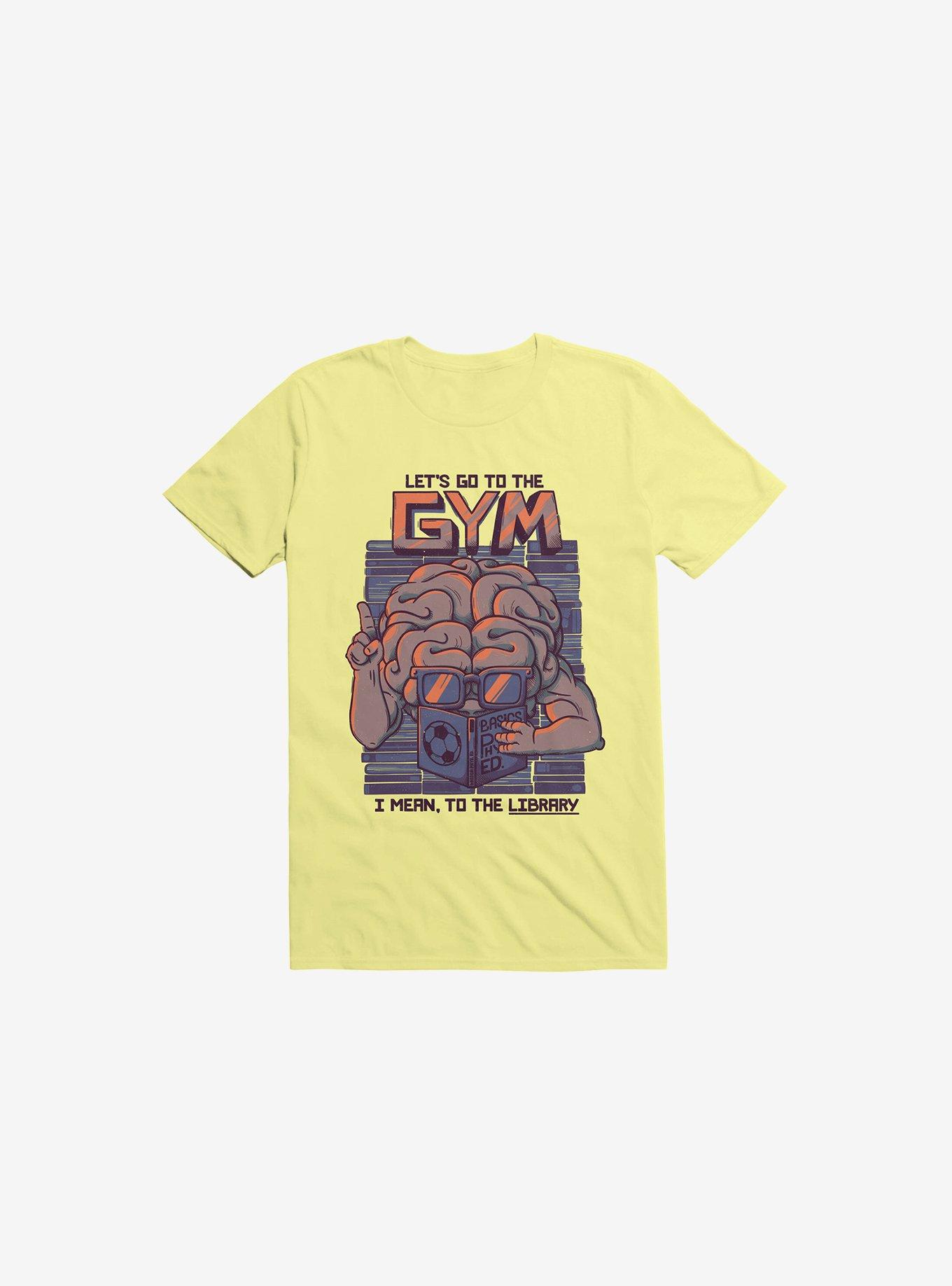 Let's Go To The Gym Corn Silk Yellow T-Shirt, , hi-res