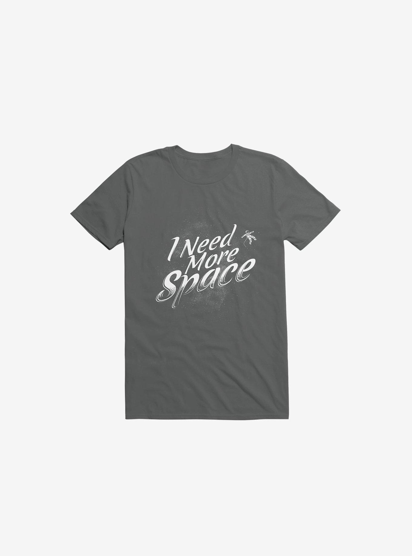THRDLESS I Need More Space Astronaut Charcoal Grey T-Shirt