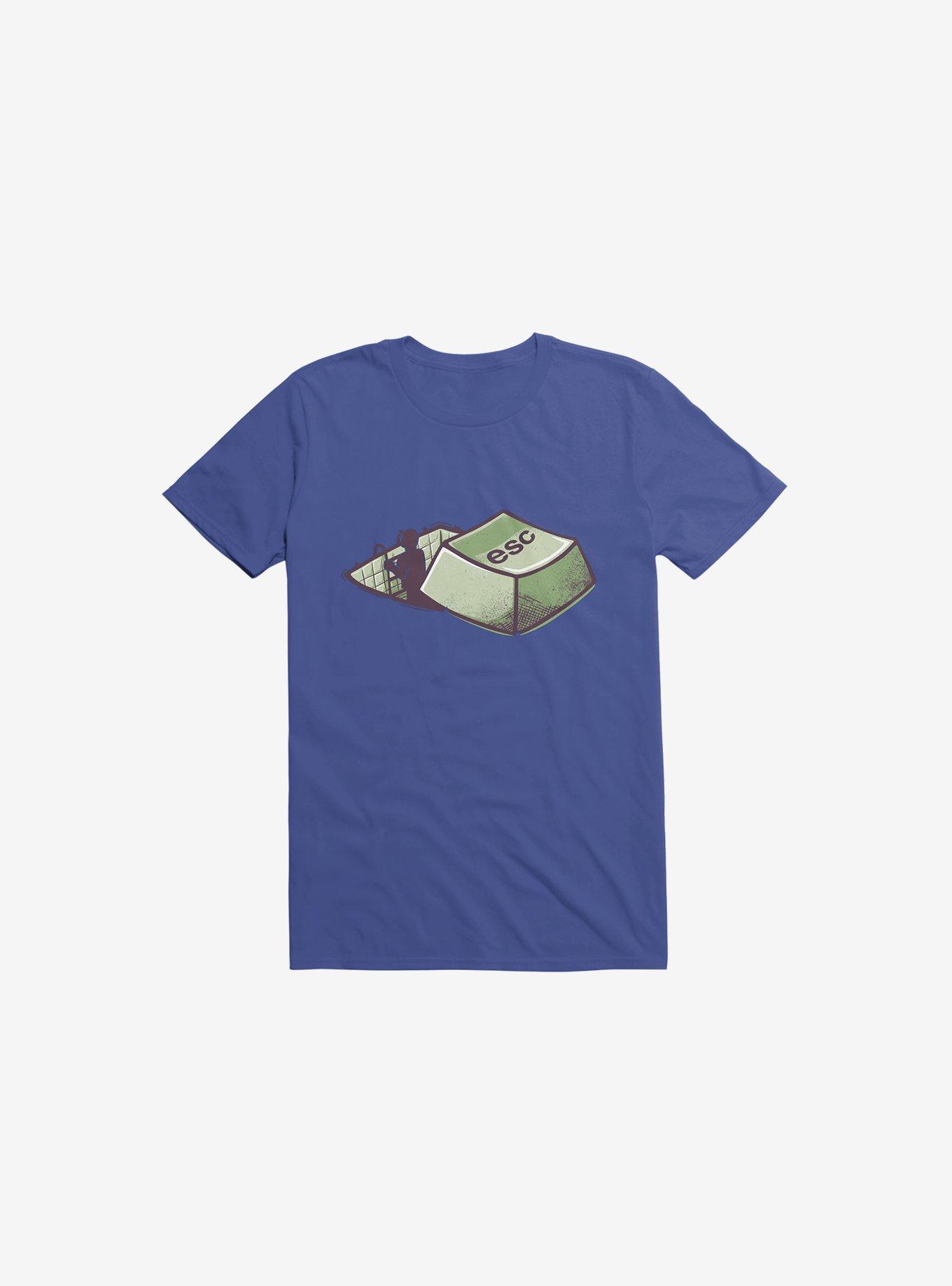 Introvert's Escape Royal Blue T-Shirt, ROYAL, hi-res