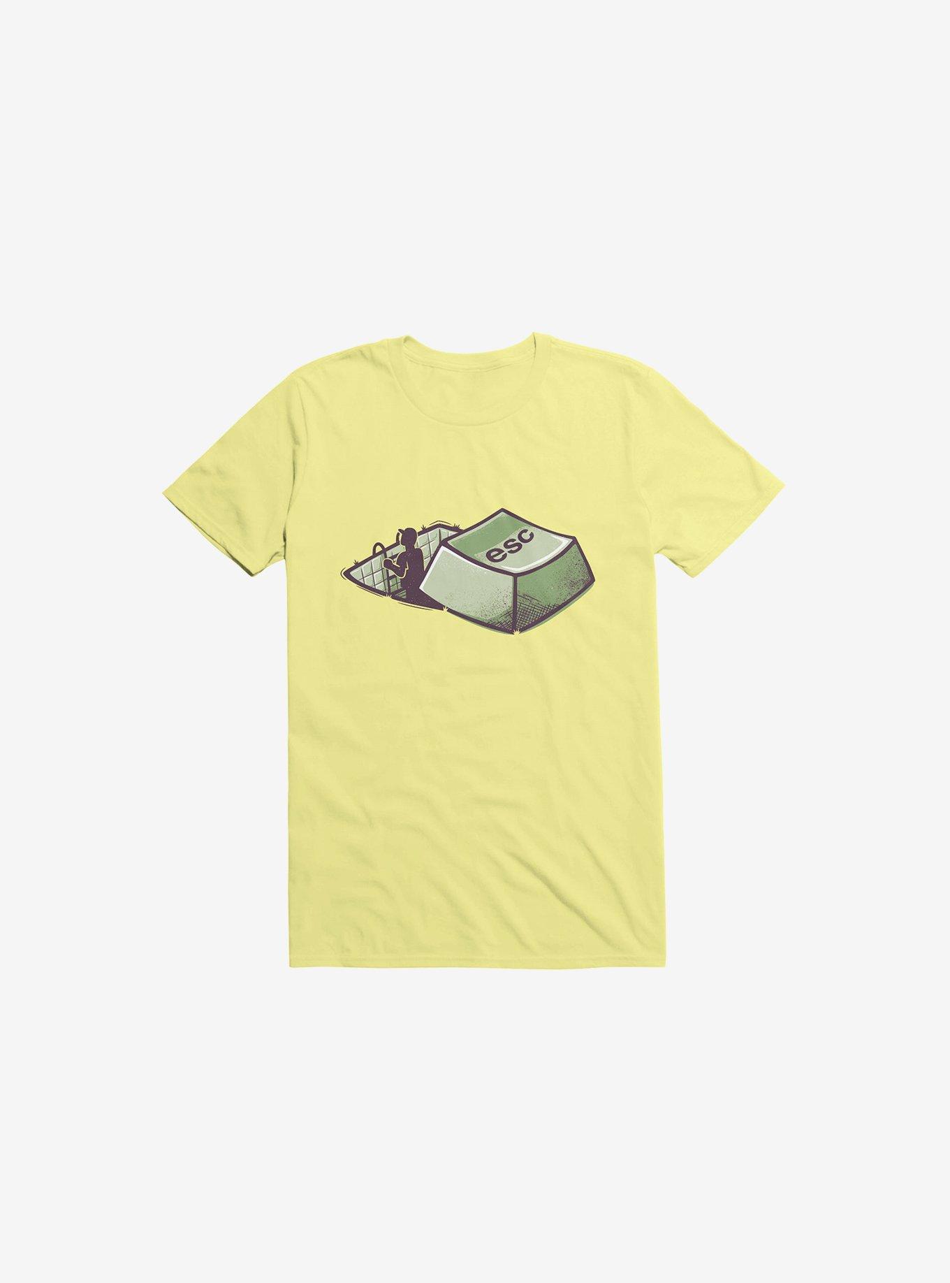 Introvert's Escape Corn Silk Yellow T-Shirt, CORN SILK, hi-res