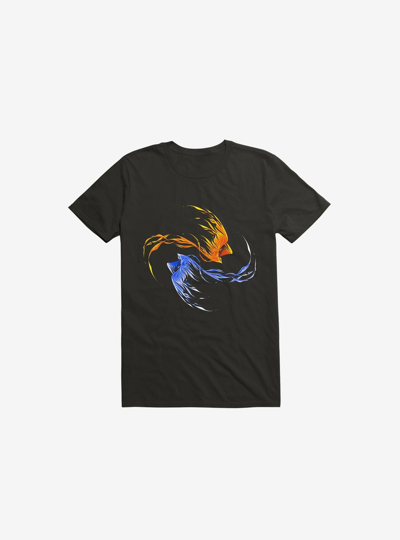 Phoenix Ice And Fire T-Shirt, BLACK, hi-res