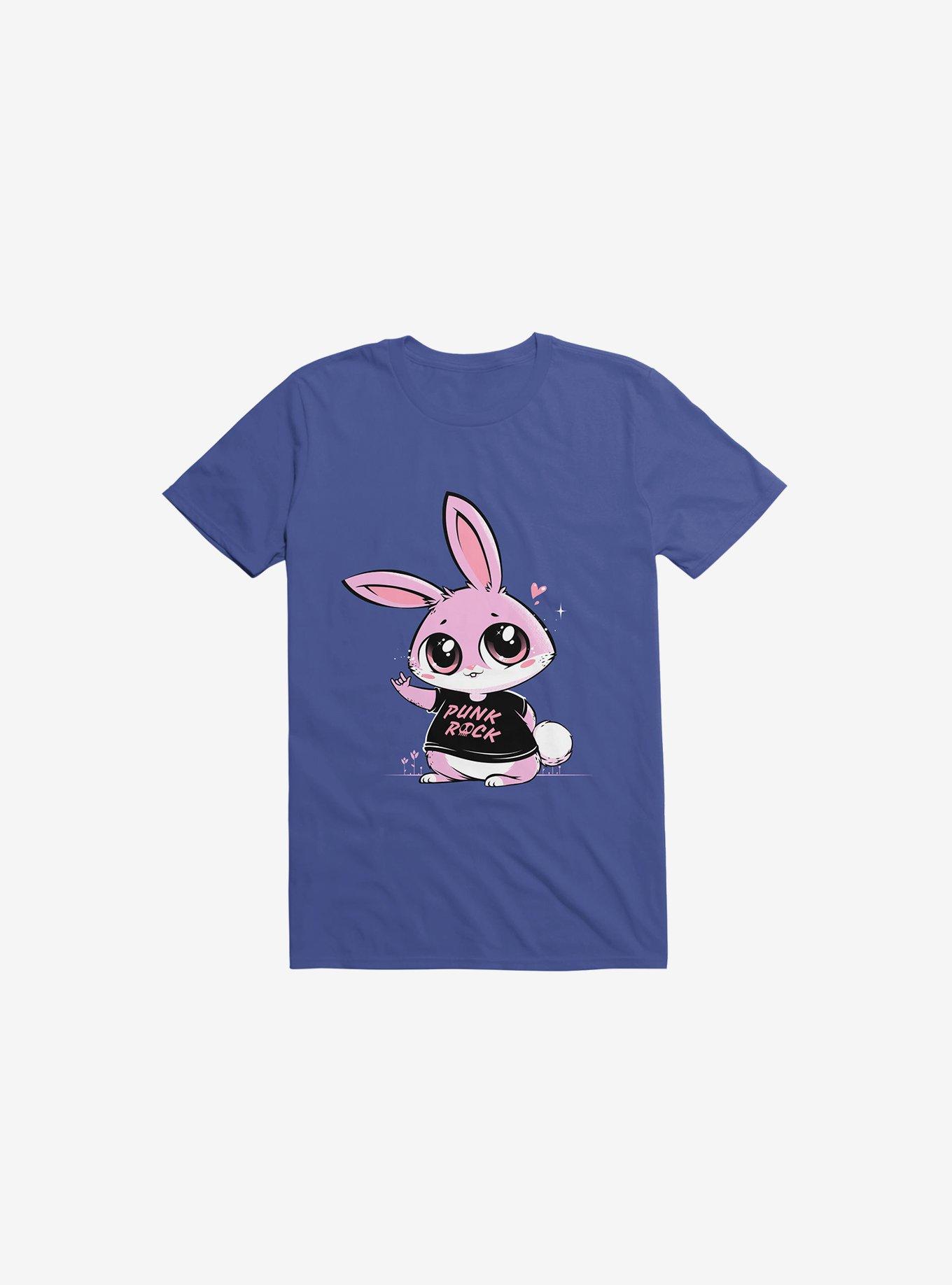 Punk Rock Bunny T-Shirt, ROYAL, hi-res