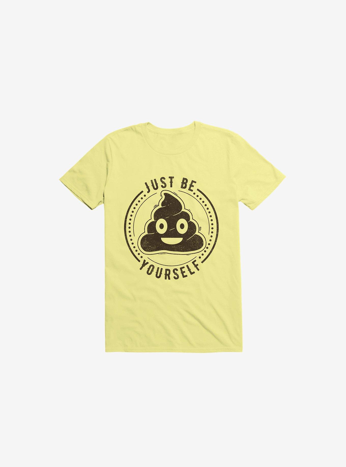 Just Be Yourself Poo T-Shirt, CORN SILK, hi-res