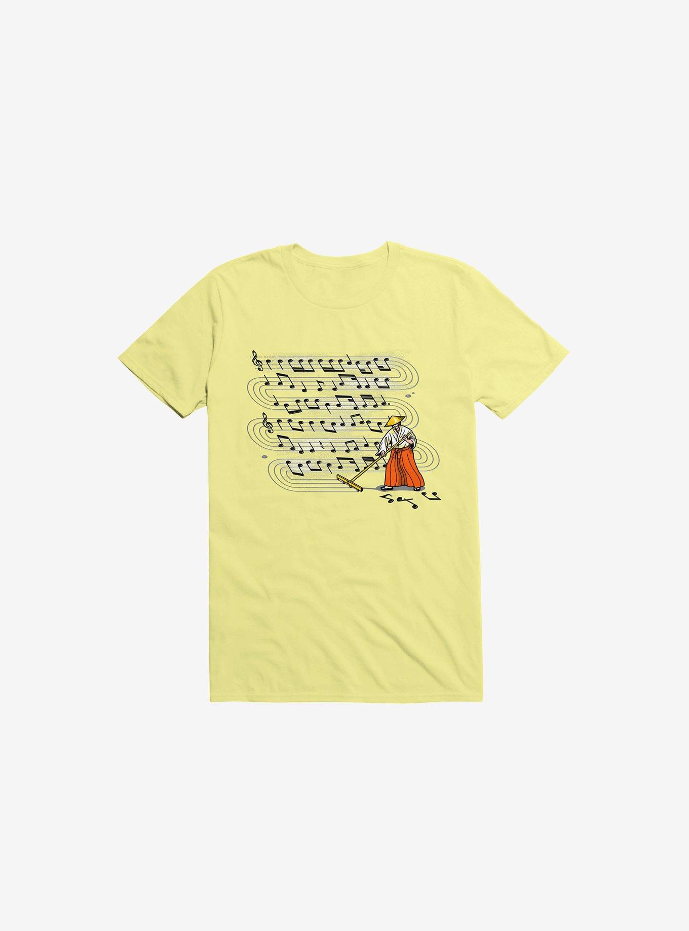 Japanese Zen Garden Song T-Shirt, CORN SILK, hi-res