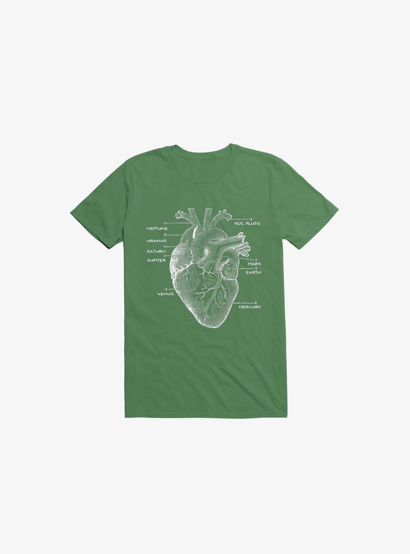 Astro Heart Kelly Green T-Shirt, , hi-res