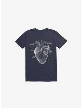 Astro Heart Navy Blue T-Shirt, , hi-res