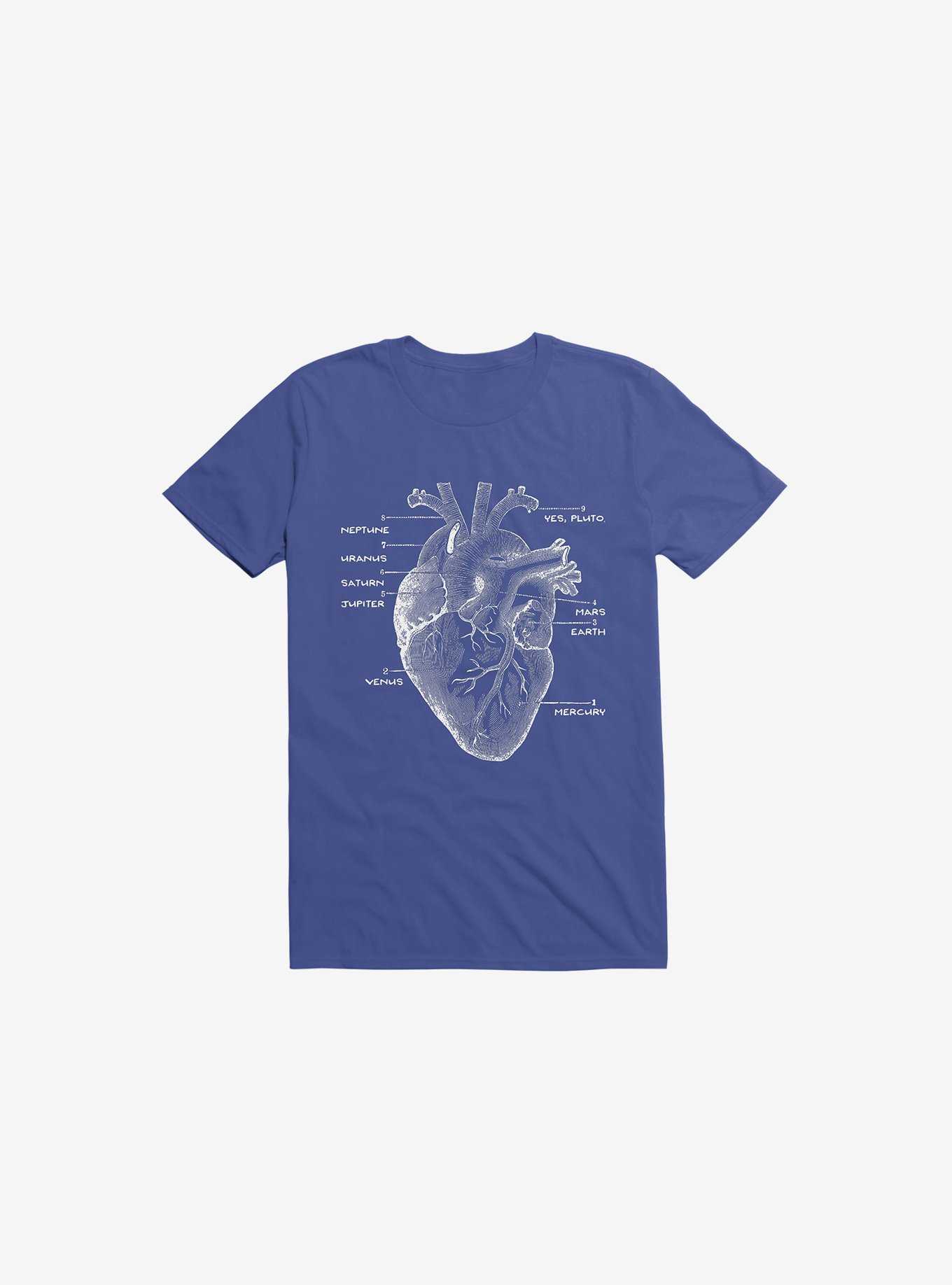 Astro Heart Royal Blue T-Shirt, , hi-res