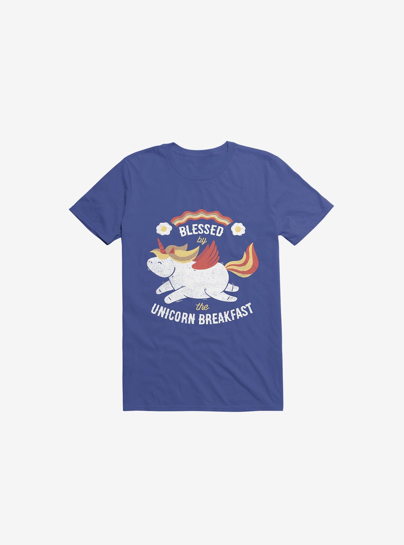 Bacon Breakfast Royal Blue T-Shirt, , hi-res