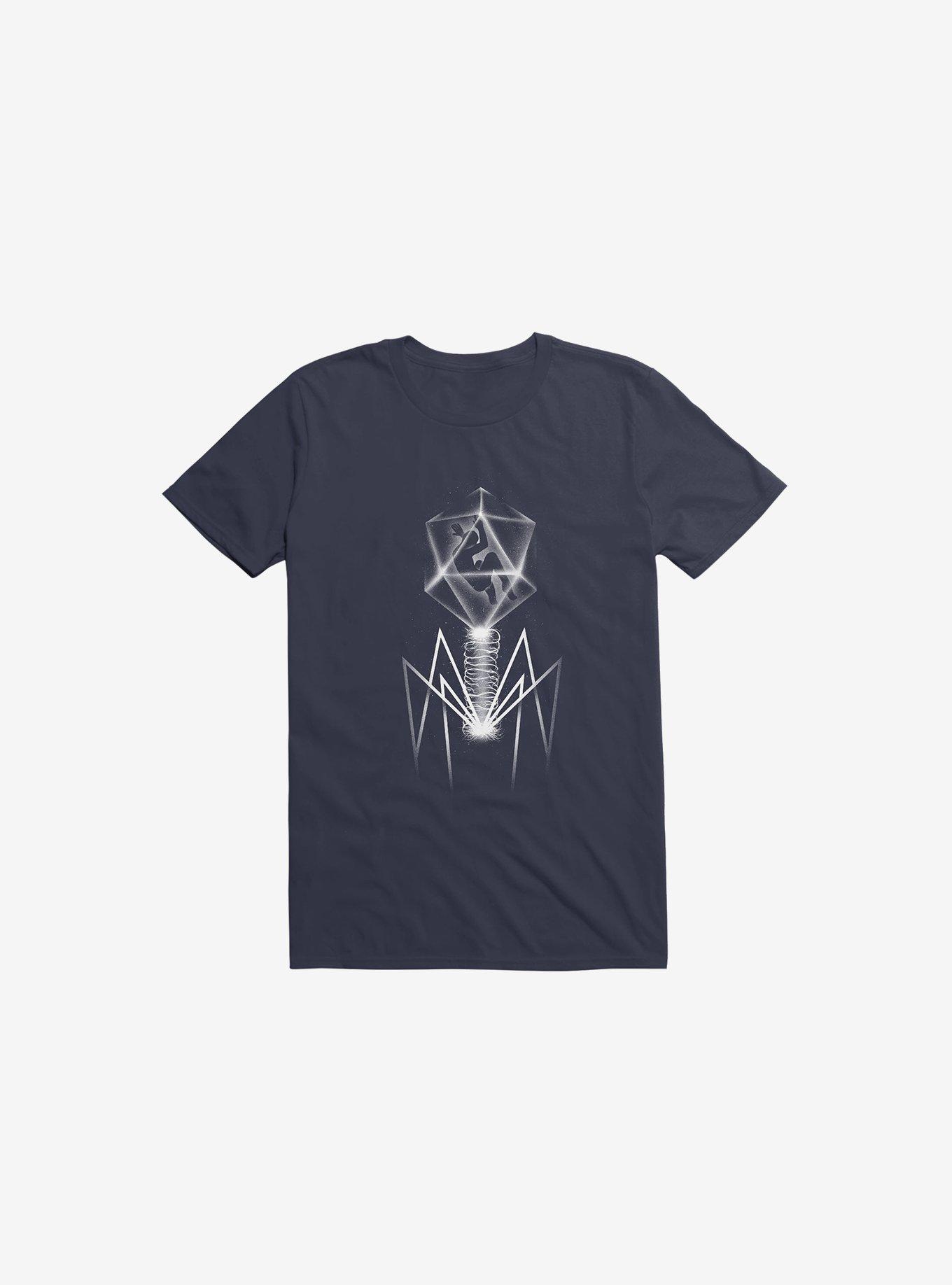 Bacteriophage Navy Blue T-Shirt, NAVY, hi-res