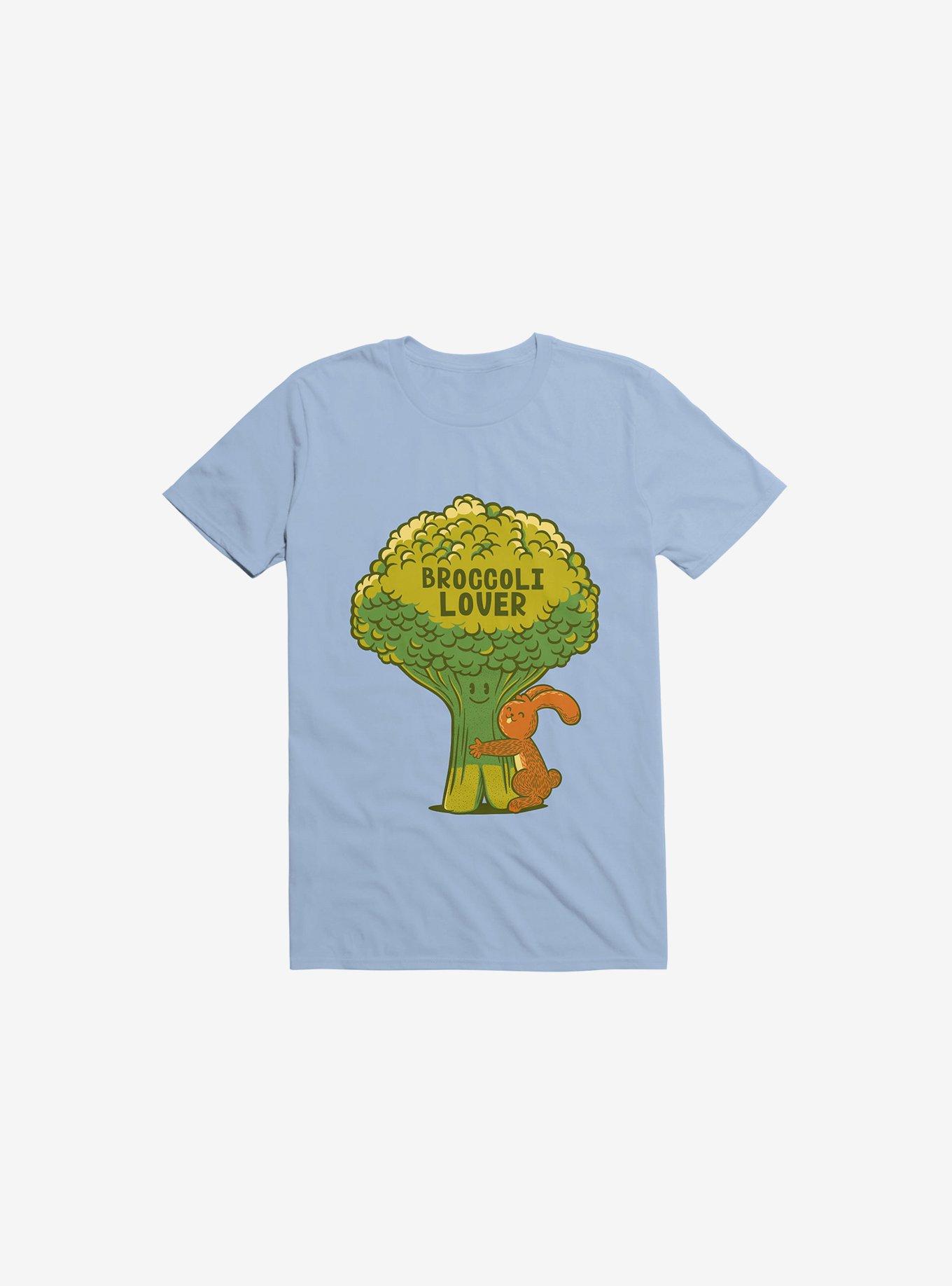 Broccoli Lover Light Blue T-Shirt, , hi-res
