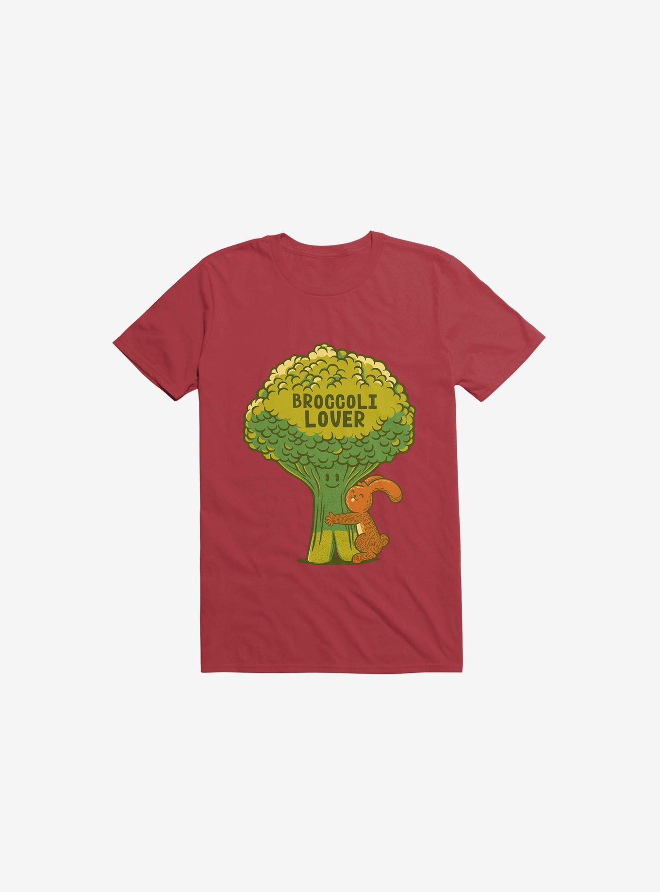 Broccoli Lover Red T-Shirt, , hi-res