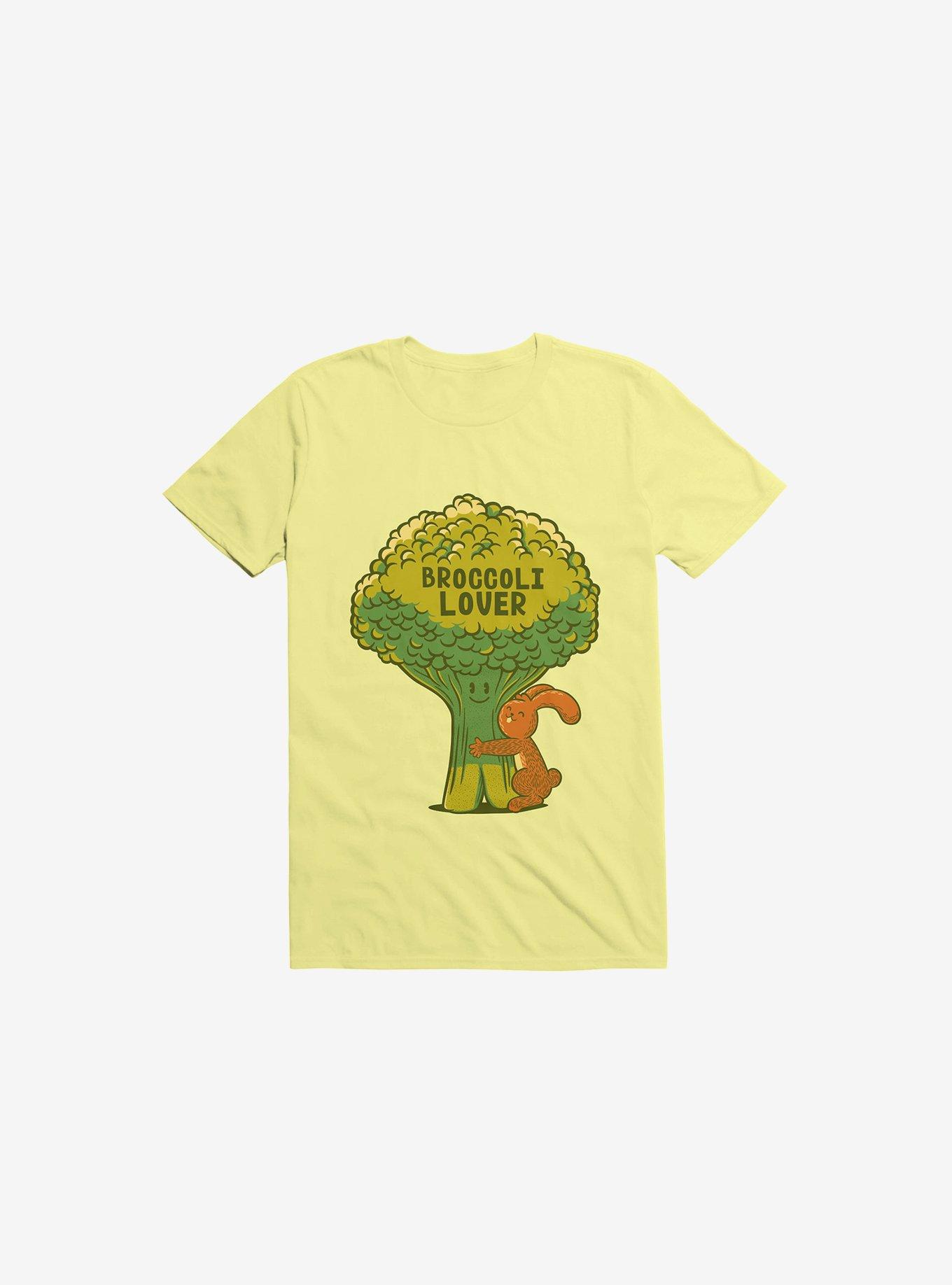 Broccoli Lover Corn Silk Yellow T-Shirt, , hi-res