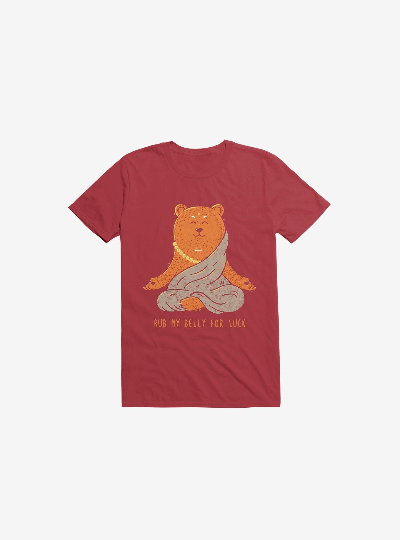 Buddha Bear Red T-Shirt, RED, hi-res