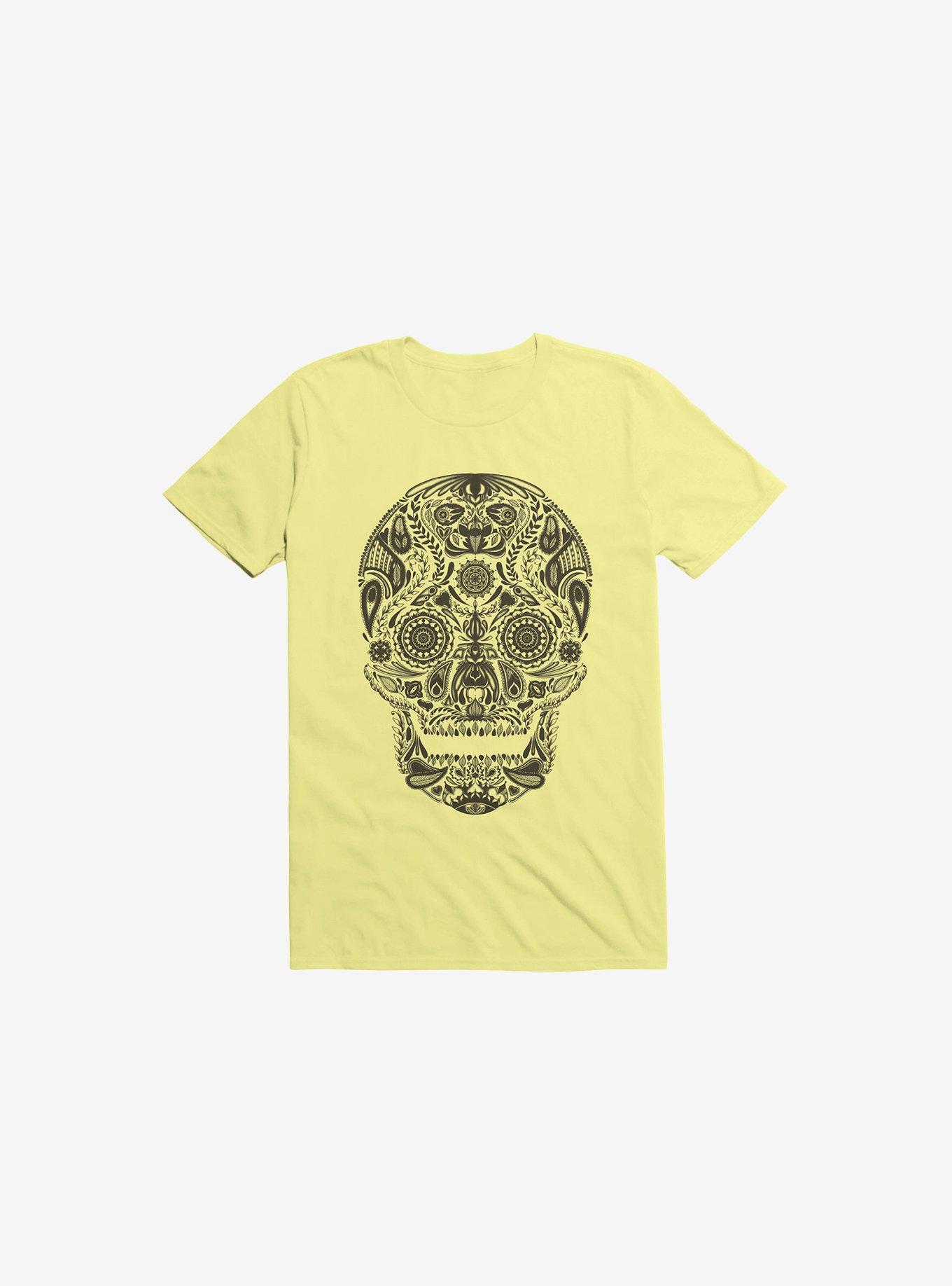 Dia De Los Muertos Corn Silk Yellow T-Shirt, , hi-res