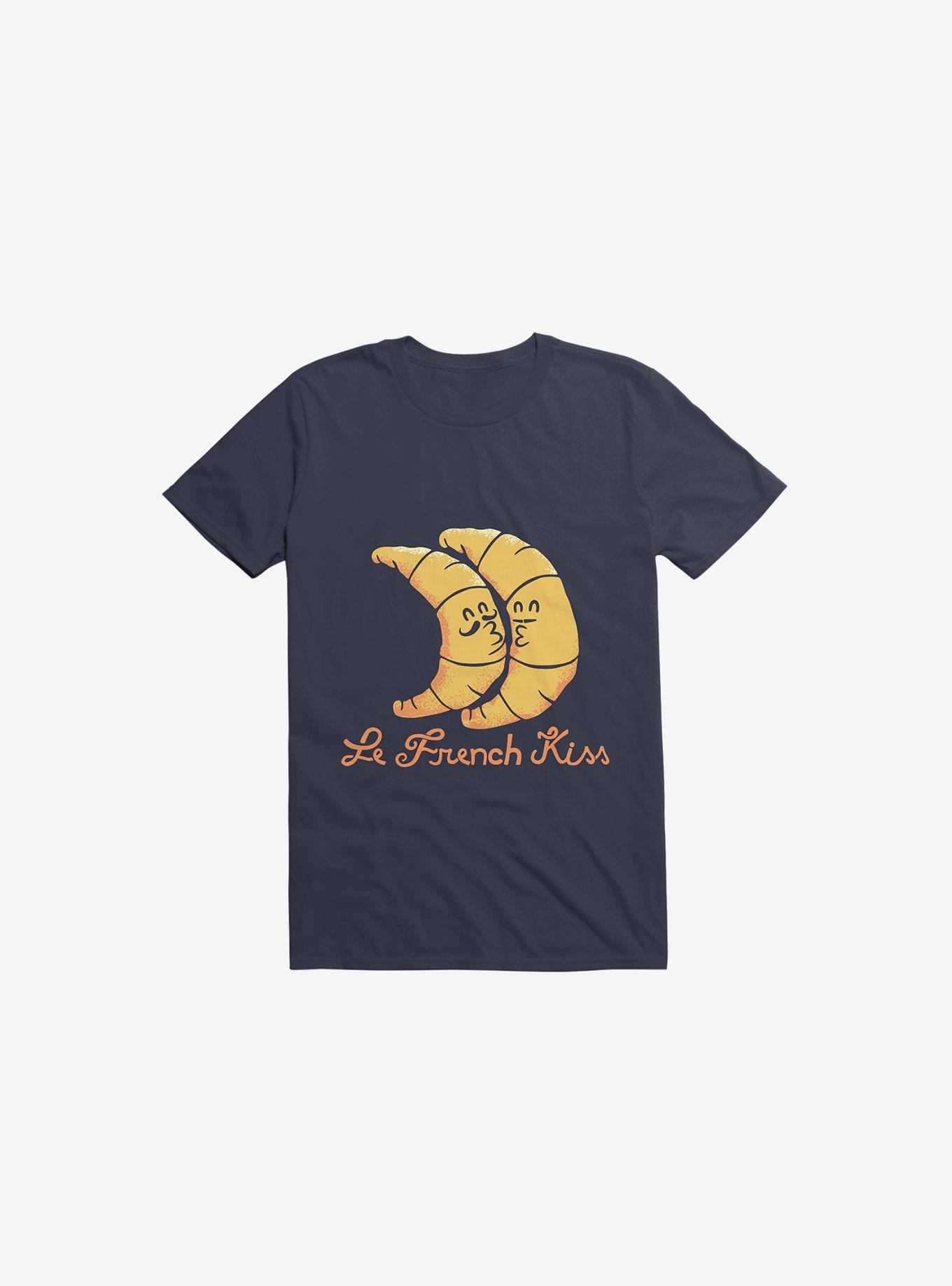 French Kiss 2.0 Navy Blue T-Shirt, NAVY, hi-res