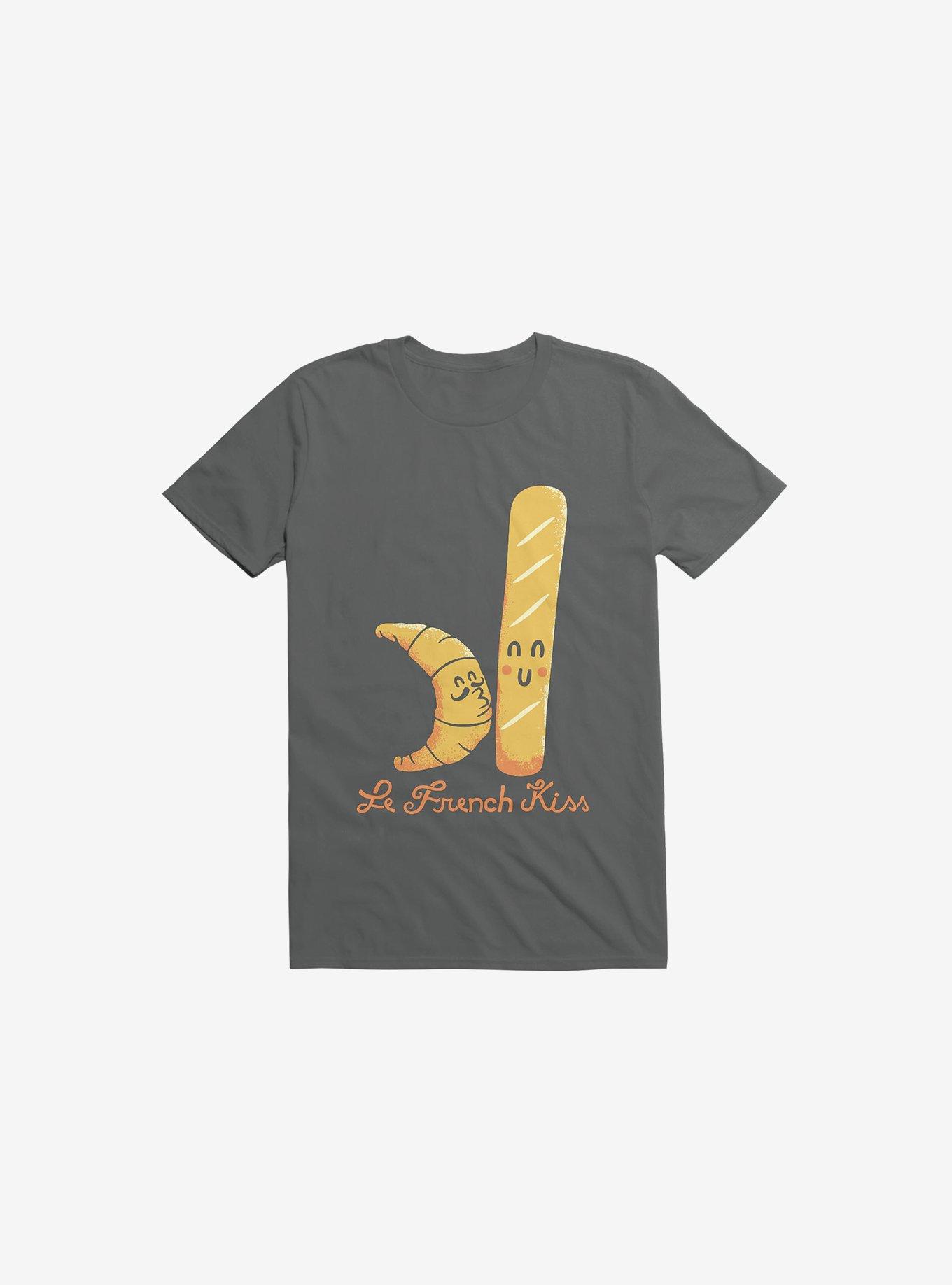 French Kiss Charcoal Grey T-Shirt, , hi-res