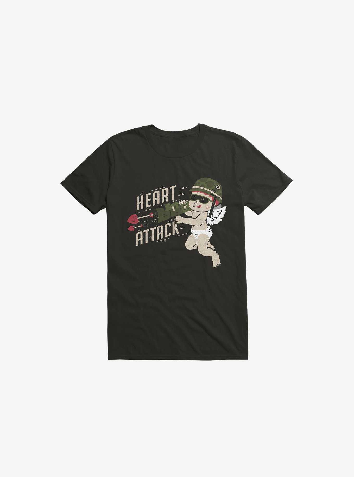 Heart Attack Black T-Shirt, , hi-res