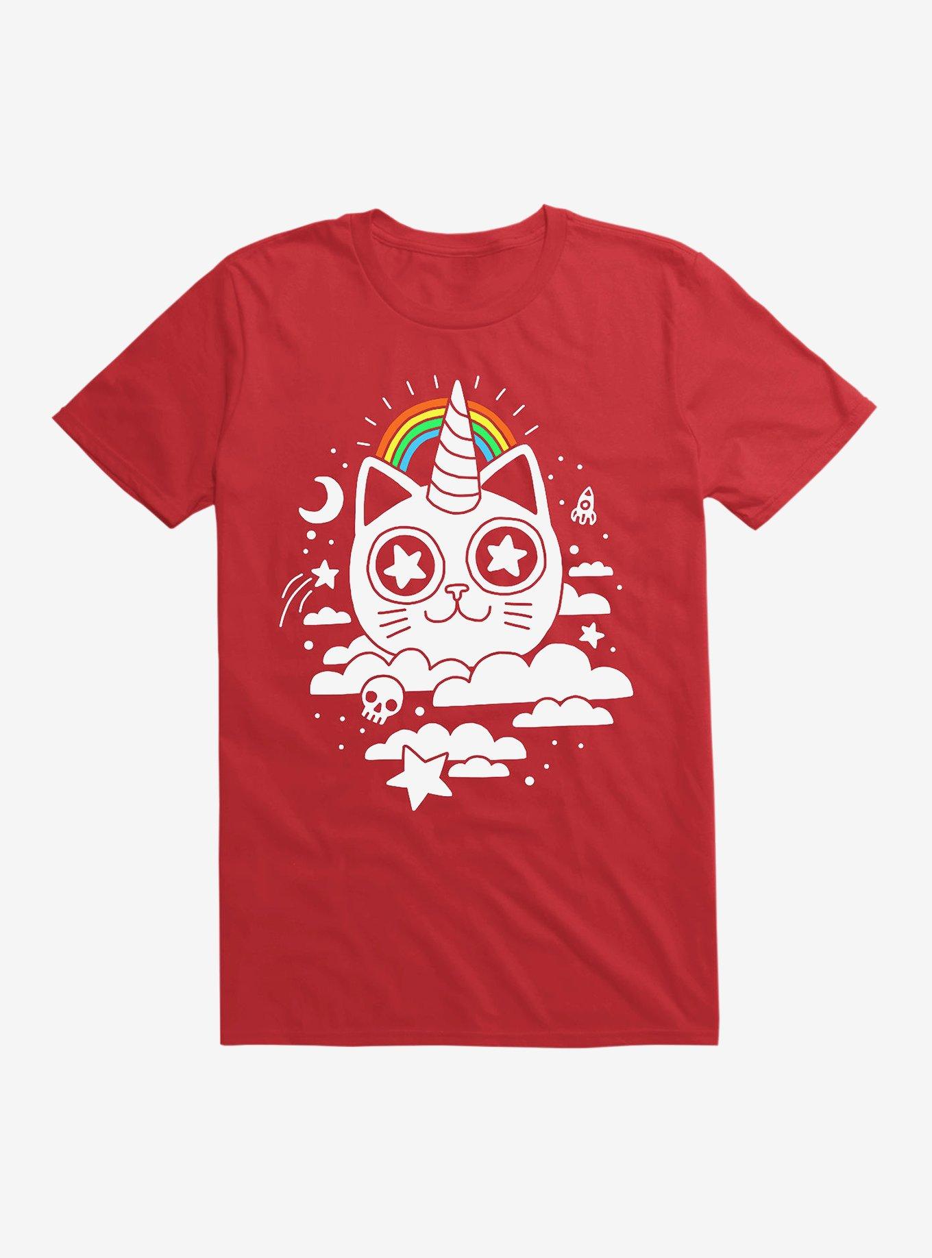 This Is Your Cat On Catnip T-Shirt, RED, hi-res
