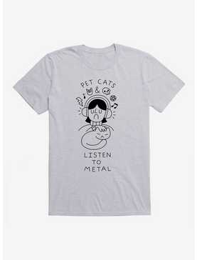 Pet Cats & Listen To Metal T-Shirt, , hi-res
