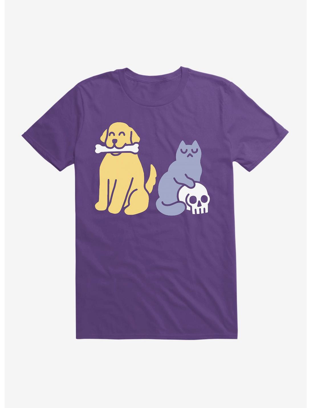 Good Dog Bad Cat T-Shirt, PURPLE, hi-res