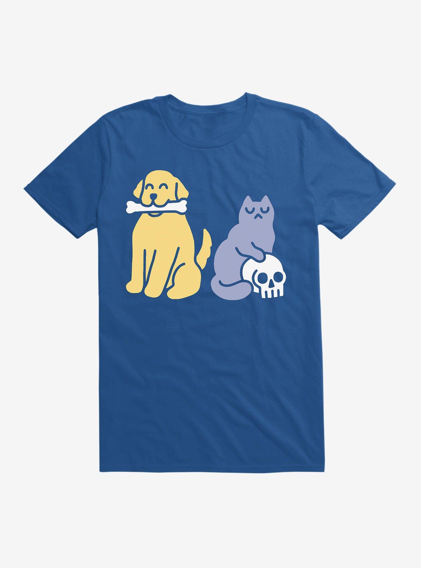 Good Dog Bad Cat T-Shirt, ROYAL, hi-res