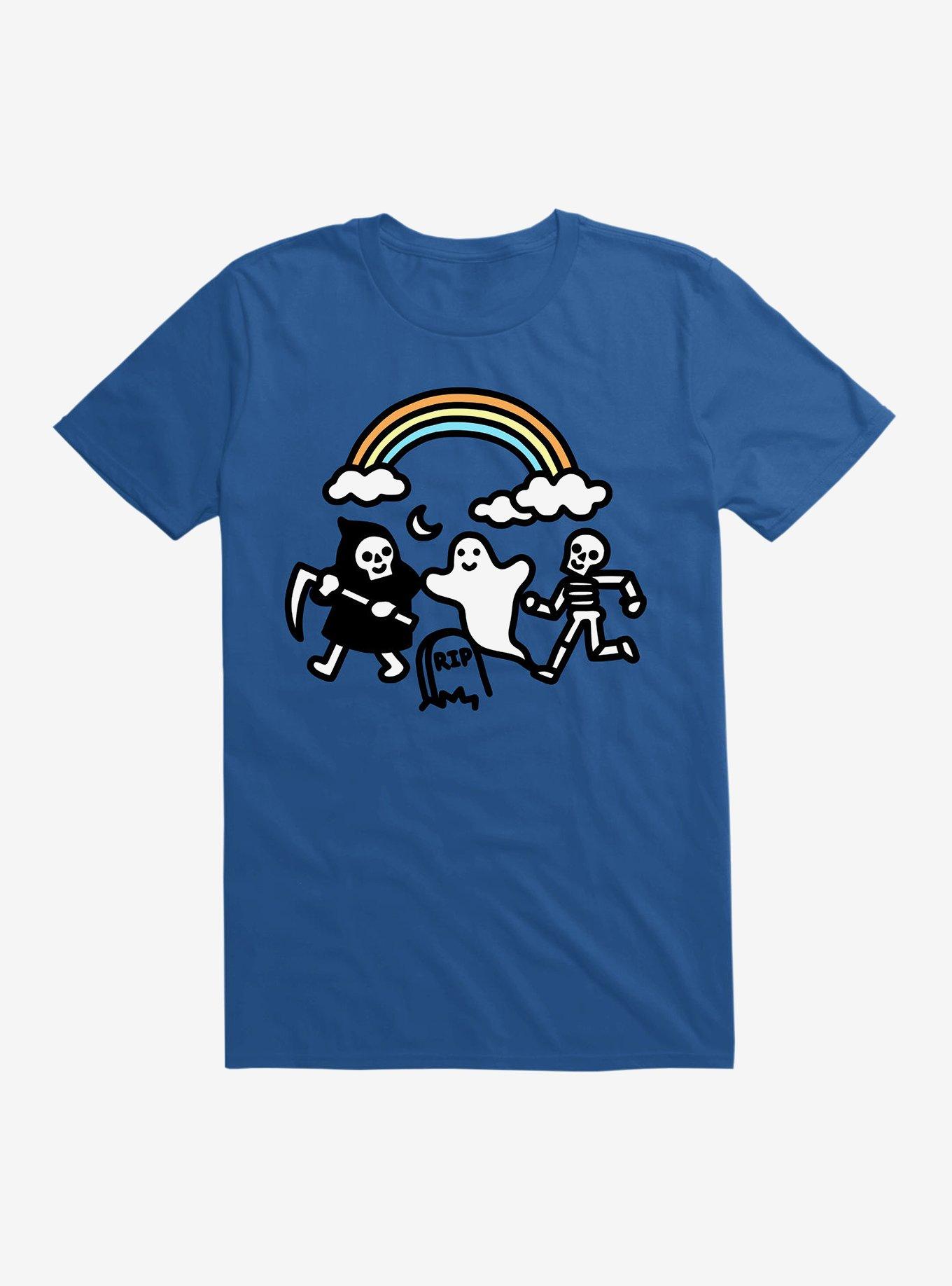 Super Spooky Doodle T-Shirt, ROYAL, hi-res