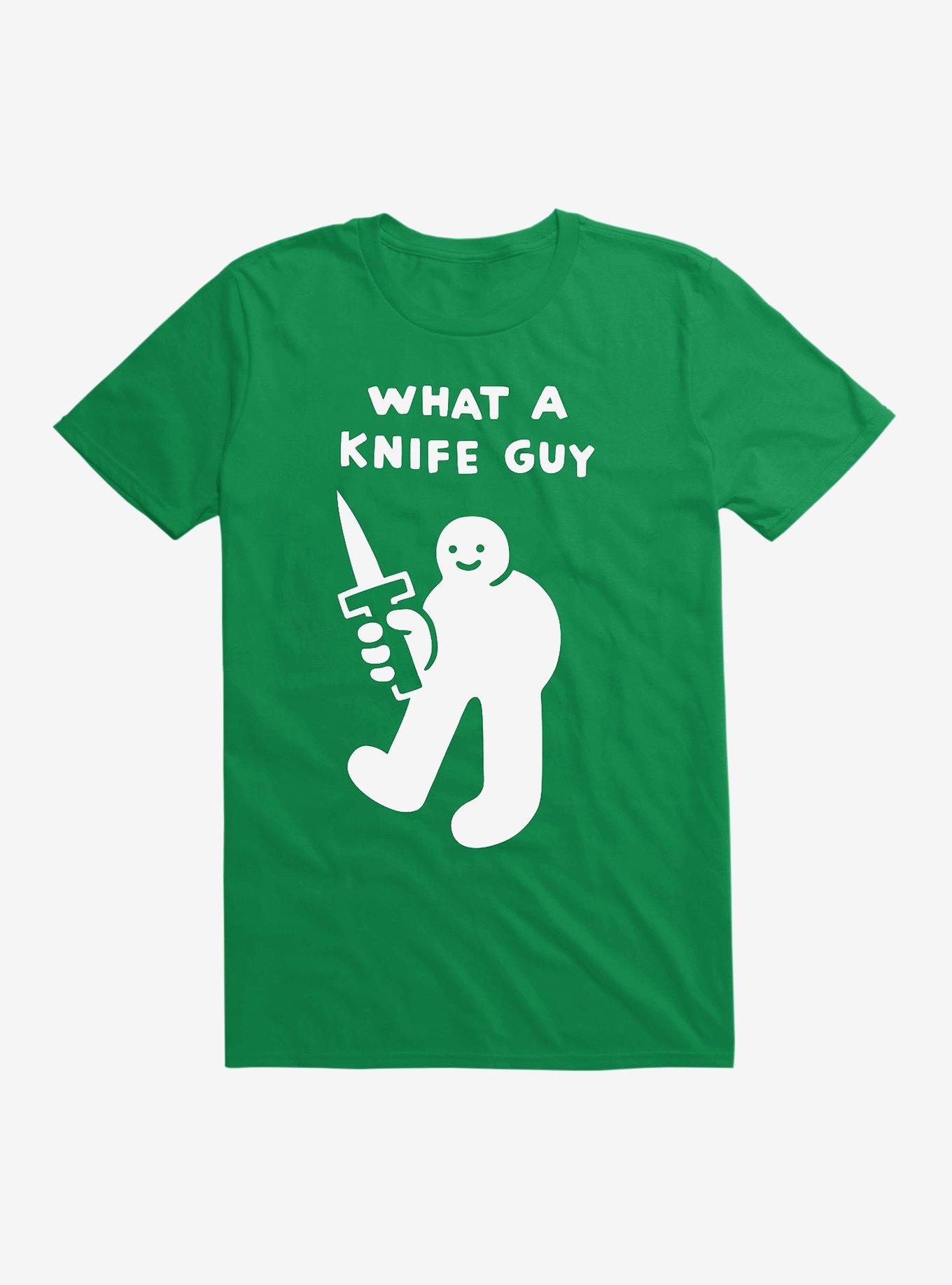 What A Knife Guy T-Shirt, KELLY GREEN, hi-res