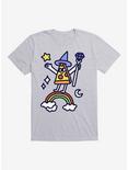 Wizard Pizza T-Shirt, HEATHER GREY, hi-res