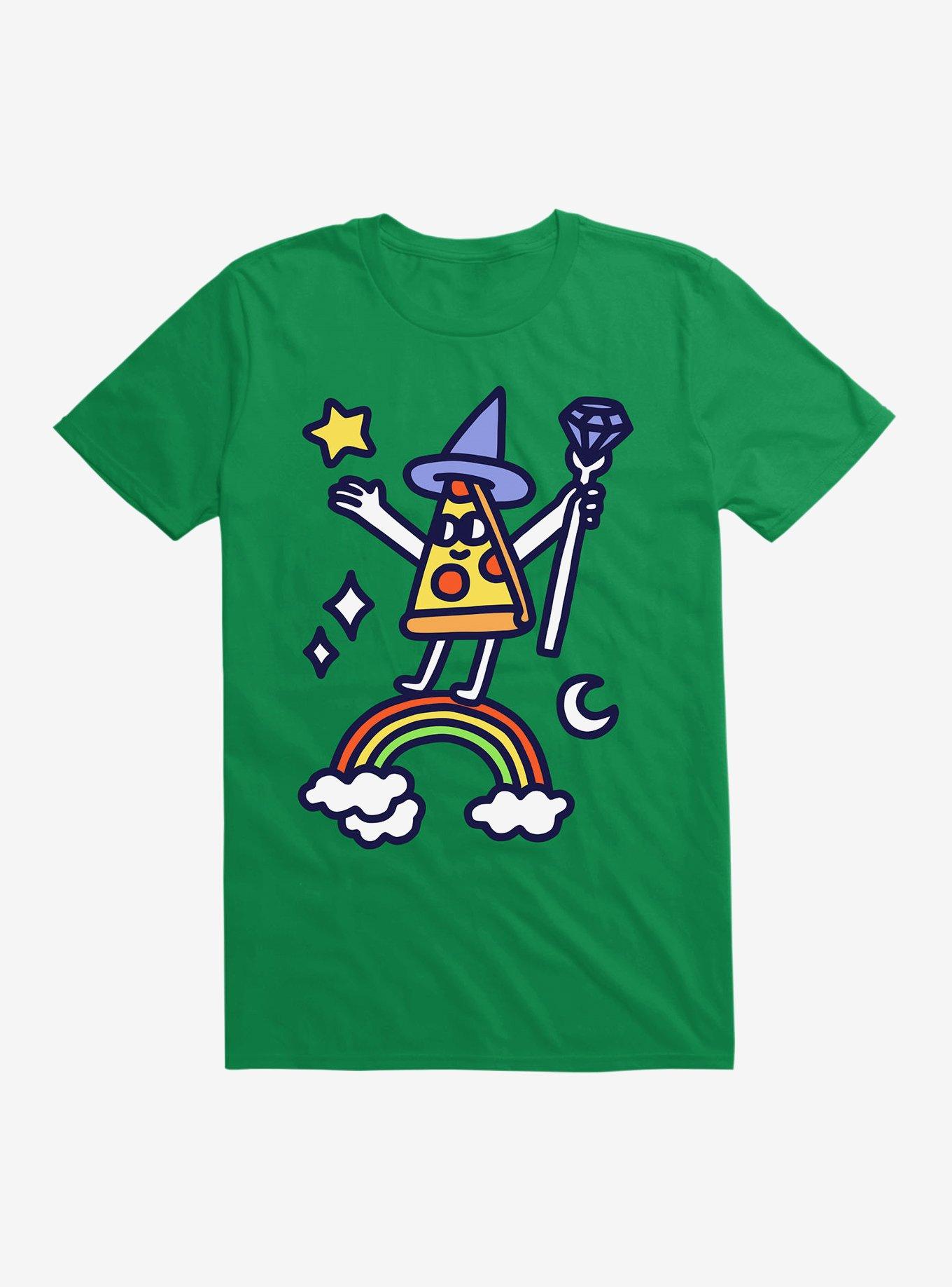 Wizard Pizza T-Shirt, KELLY GREEN, hi-res