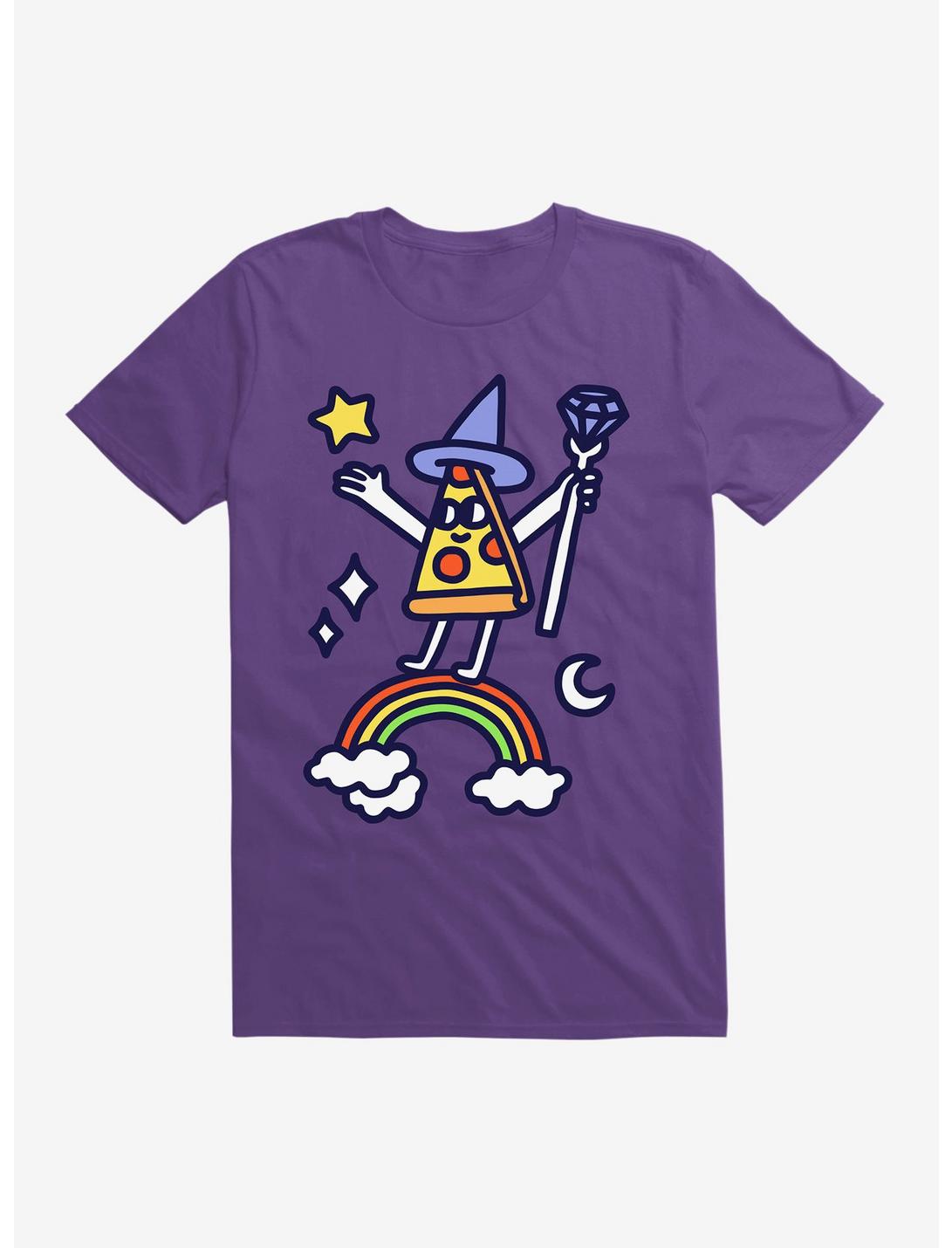 Wizard Pizza T-Shirt, PURPLE, hi-res
