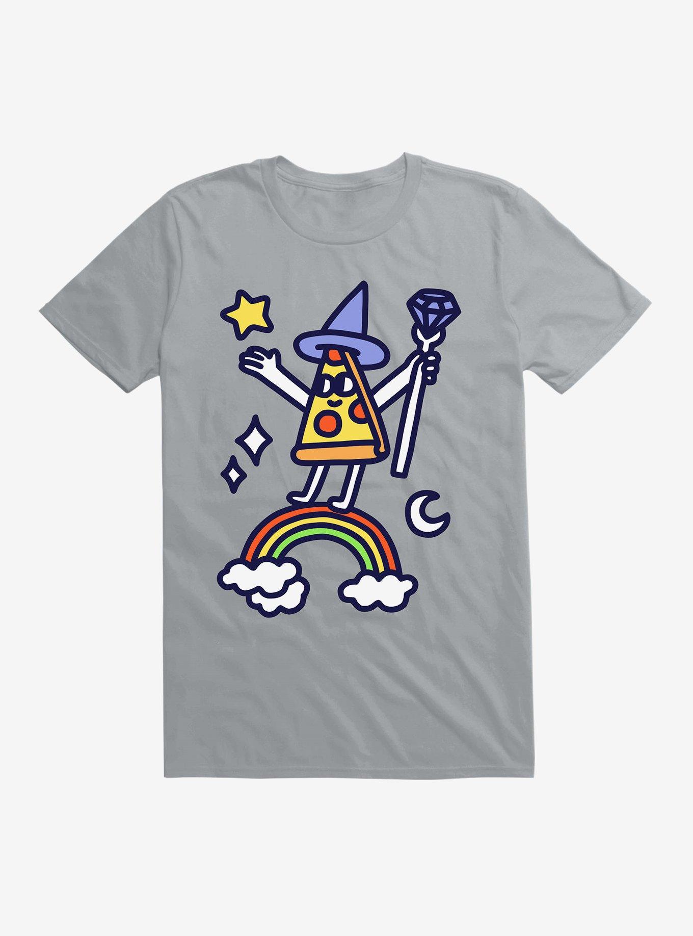 Wizard Pizza T-Shirt, SILVER, hi-res