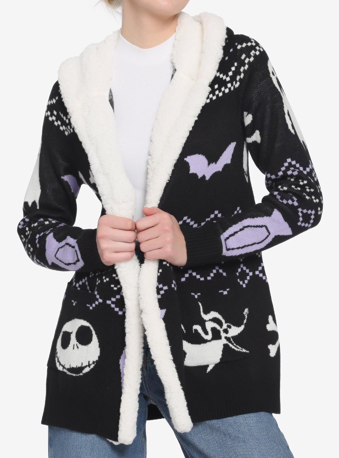 nightmare before christmas fair isle cardigan