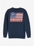 Marvel The Falcon And The Winter Soldier Captain Walker Sweatshirt, NAVY, hi-res