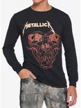 Metallica Hall Of Fame Skull Long-Sleeve T-Shirt, BLACK, hi-res