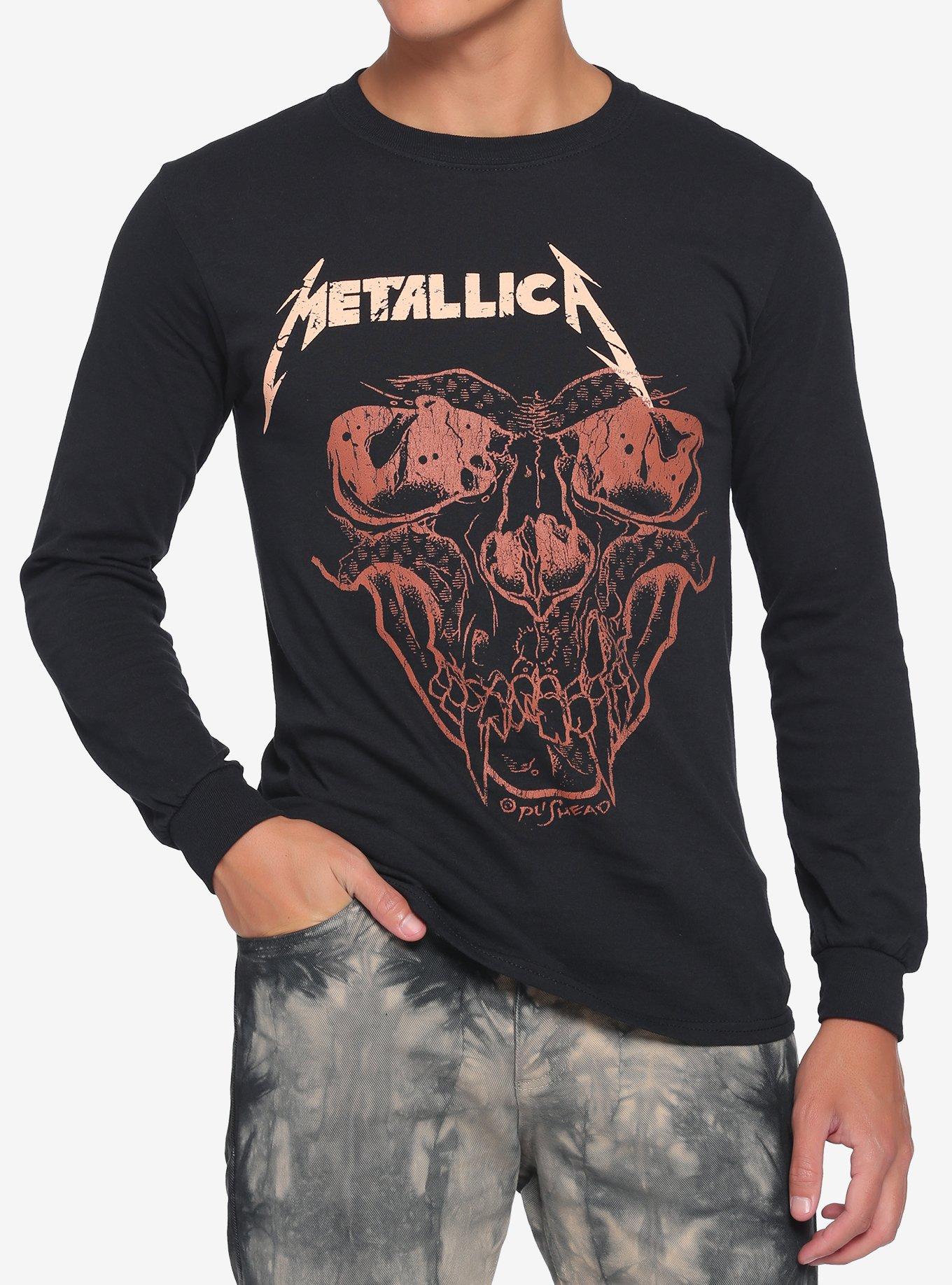 Metallica Hall Of Fame Skull Long-Sleeve T-Shirt