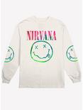 Nirvana Logo Long-Sleeve T-shirt, CREAM, hi-res
