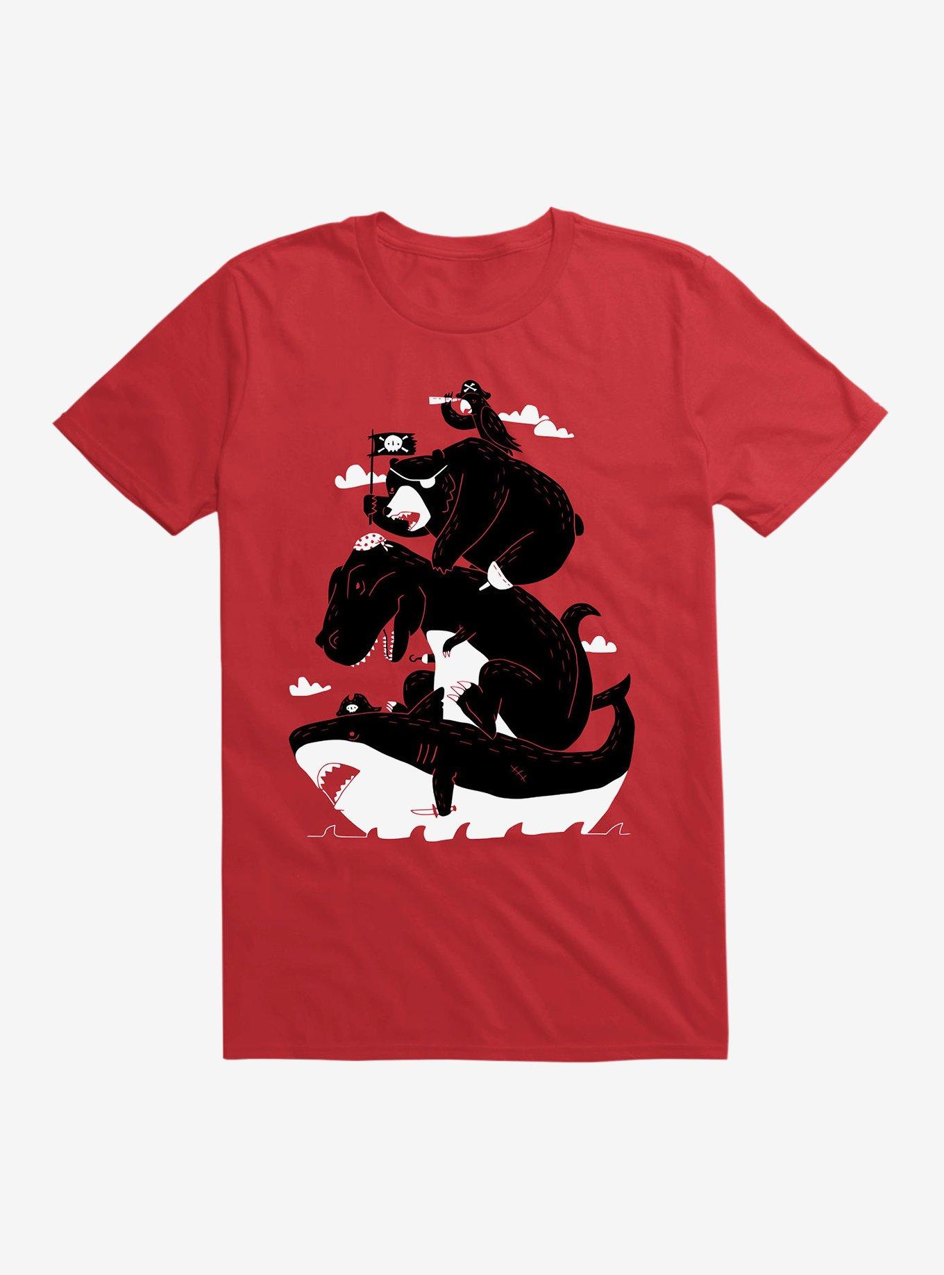 Best Pirates T-Shirt, RED, hi-res