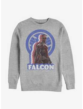 Marvel The Falcon And The Winter Soldier Distressed Falcon Sweatshirt, , hi-res