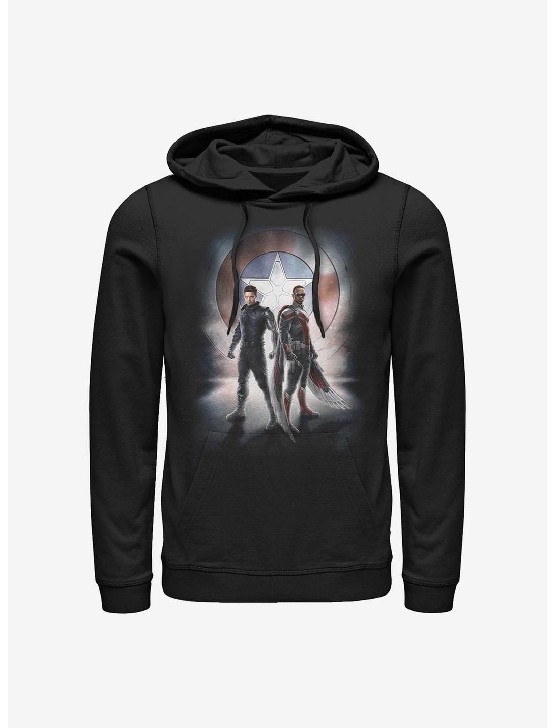 Marvel The Falcon And The Winter Soldier Team Poster Hoodie, BLACK, hi-res