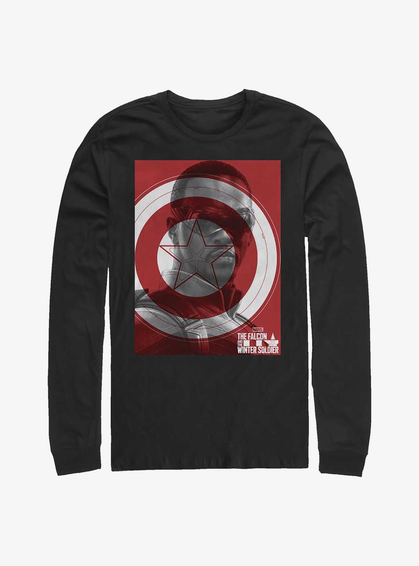 Marvel The Falcon And The Winter Soldier Falcon Shield Long-Sleeve T-Shirt, , hi-res