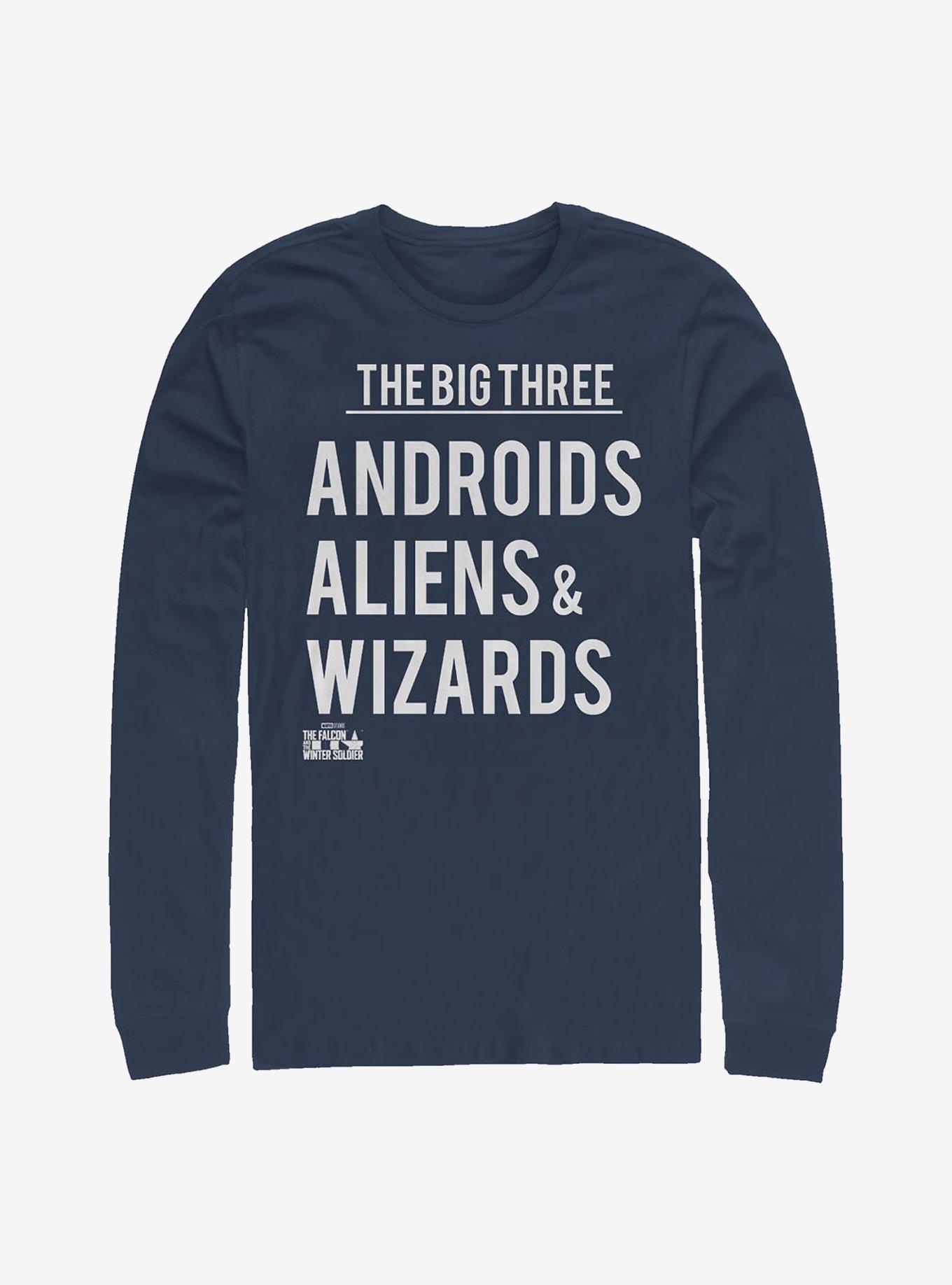 Marvel The Falcon And The Winter Soldier Stuck Shield Long-Sleeve T-Shirt, , hi-res