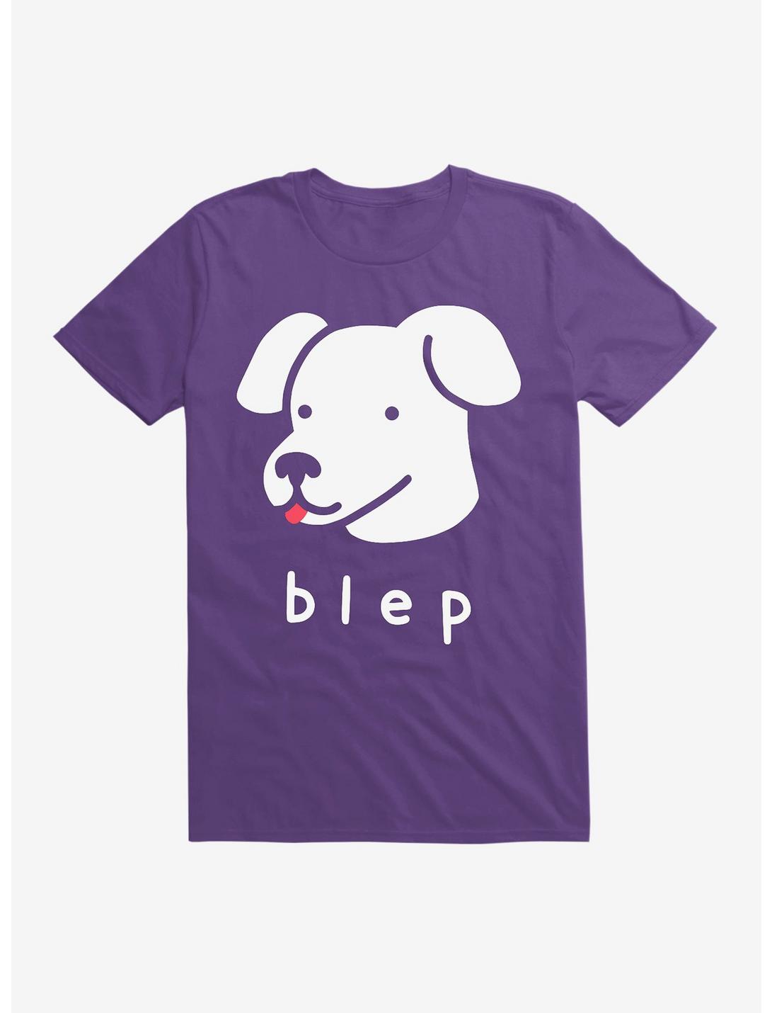 Blep Dog T-Shirt, PURPLE, hi-res