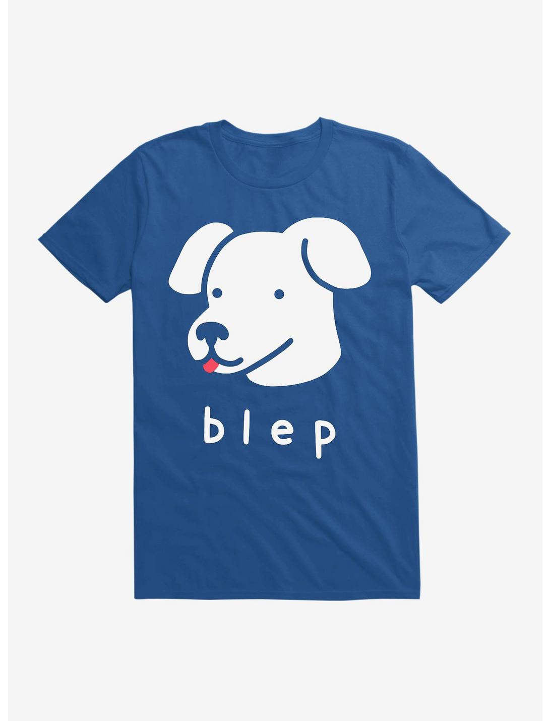 Blep Dog T-Shirt, ROYAL, hi-res